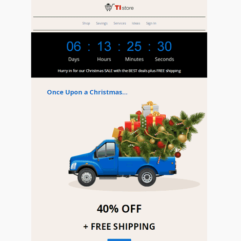 Christmas Limited Time Countdown Sale